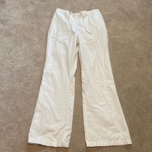 LANDAU White Scrub Pants